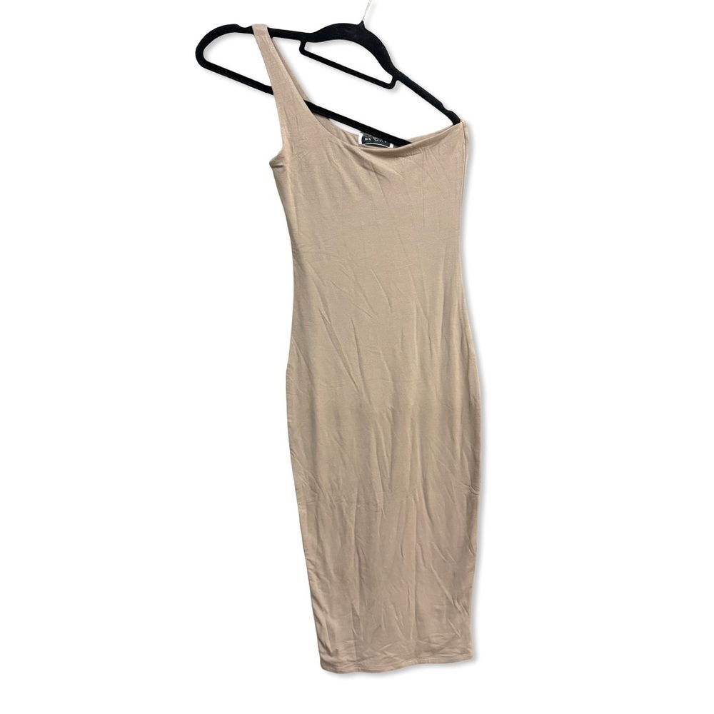 Re Ona Sophia One Shoulder Dress Macadamia Tan Stretch Body Con Revolve Nwt S — image 2 of 5